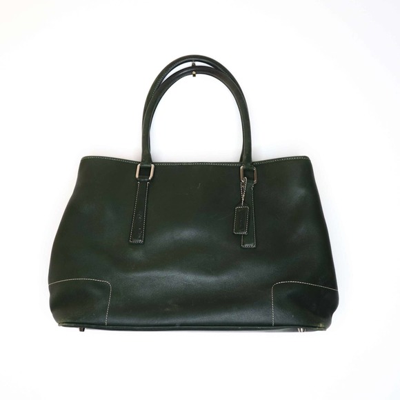 Coach Bags Vintage Coach Hamptons Leather Large Tote Shoulder Bag Hunter Green 7757 Poshmark